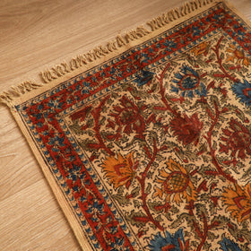 Warangal Handwoven Kalamkari Block Print Cotton Mat (2 x 2 Feet) 08