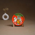 Cheriyal Handpainted Wooden Wall Plate with Stand 74