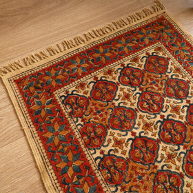 Warangal Handwoven Kalamkari Block Print Cotton Mat (2 x 2 Feet) 10