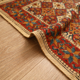 Warangal Handwoven Kalamkari Block Print Cotton Mat (2 x 2 Feet) 10