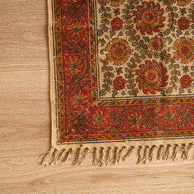 Warangal Handwoven Kalamkari Block Print Cotton Mat (2 x 2 Feet) 11