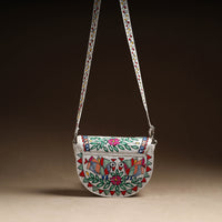 Multicolor - Madhubani Handpainted Cotton Sling Bag 26