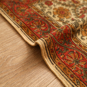 Warangal Handwoven Kalamkari Block Print Cotton Mat (2 x 2 Feet) 11