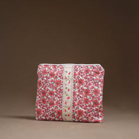 Lace Work Printed Quilted Laptop Bag