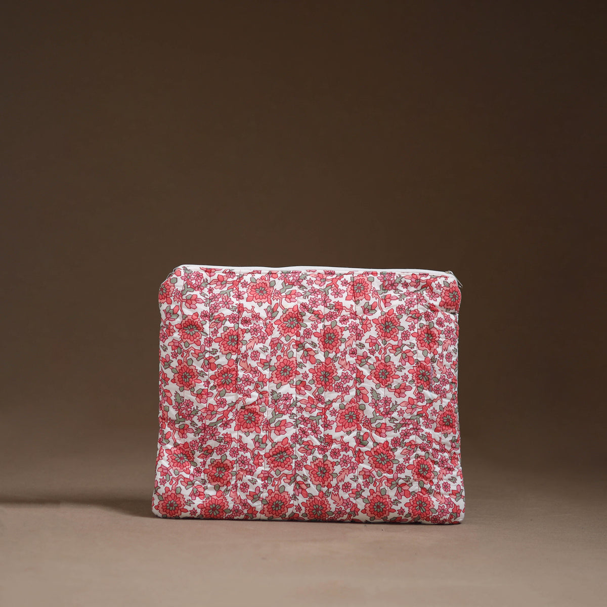 Lace Work Printed Quilted Laptop Bag