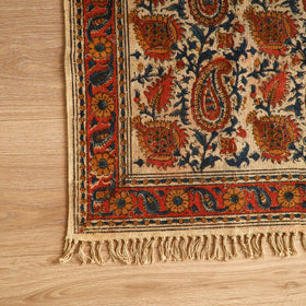 Warangal Handwoven Kalamkari Block Print Cotton Mat (2 x 2 Feet) 13
