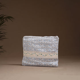 Lace Work Printed Quilted Laptop Bag
