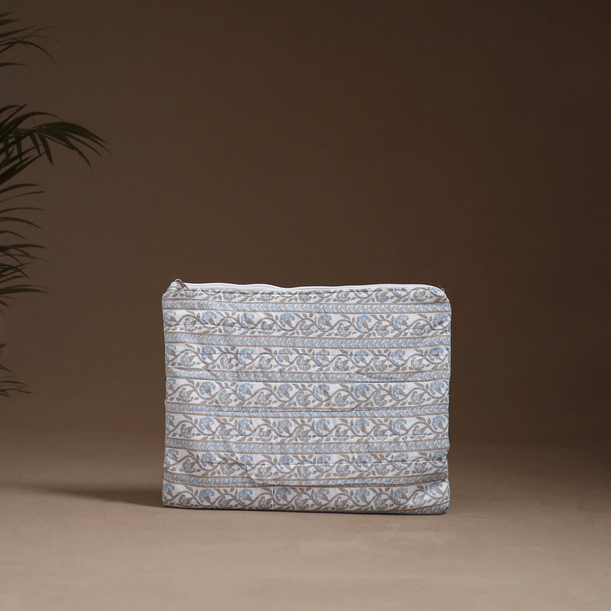 Lace Work Printed Quilted Laptop Bag