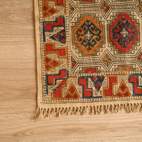 Warangal Handwoven Kalamkari Block Print Cotton Mat (2 x 2 Feet) 14