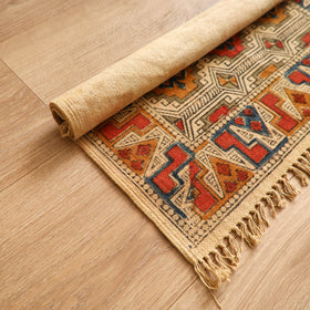 Warangal Handwoven Kalamkari Block Print Cotton Mat (2 x 2 Feet) 14