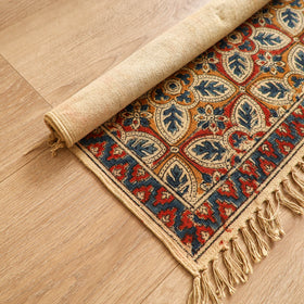 Warangal Handwoven Kalamkari Block Print Cotton Mat (2 x 2 Feet) 15
