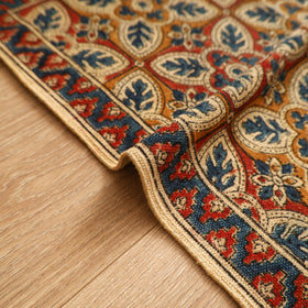 Warangal Handwoven Kalamkari Block Print Cotton Mat (2 x 2 Feet) 15