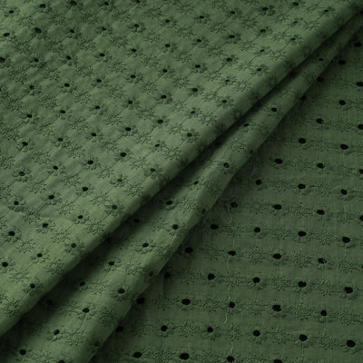 Floral Embroidered Cotton Hakoba Fabric 11