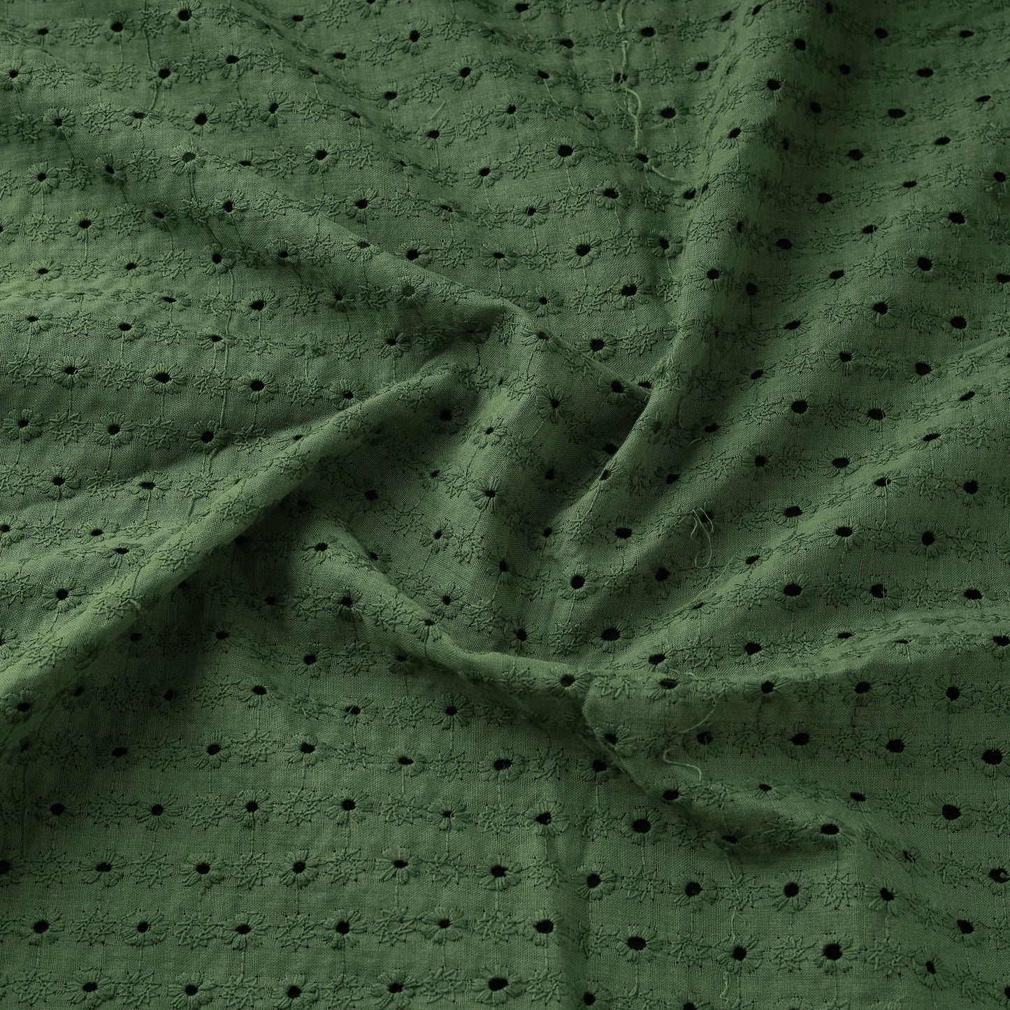 Floral Embroidered Cotton Hakoba Fabric 11