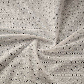 Floral Embroidered Cotton Hakoba Fabric 02