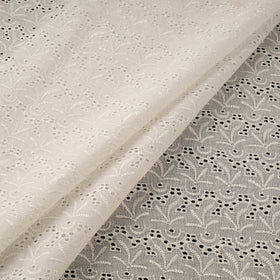 Floral Embroidered Cotton Hakoba Fabric 03
