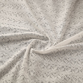 Floral Embroidered Cotton Hakoba Fabric 03