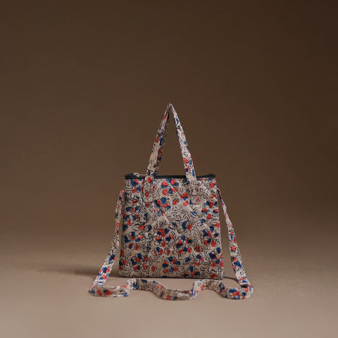 Beige - Handcrafted Quilted Sling Bag 10