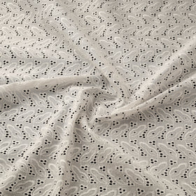 Floral Embroidered Cotton Hakoba Fabric 04