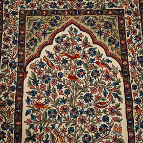 Original Kashmiri Chain Stitch Crewel Hand Embroidery Rug / Carpet (6 x 4 Feet) 04