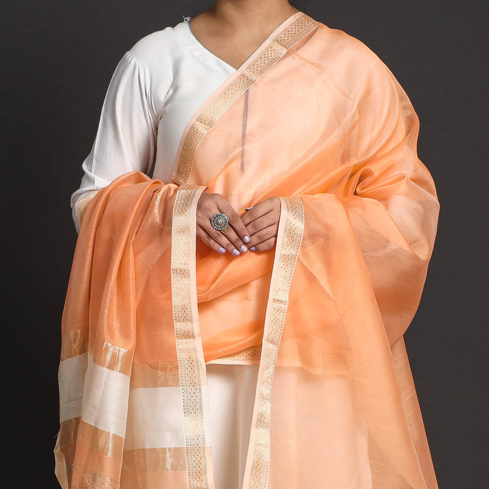 silk cotton handloom dupatta