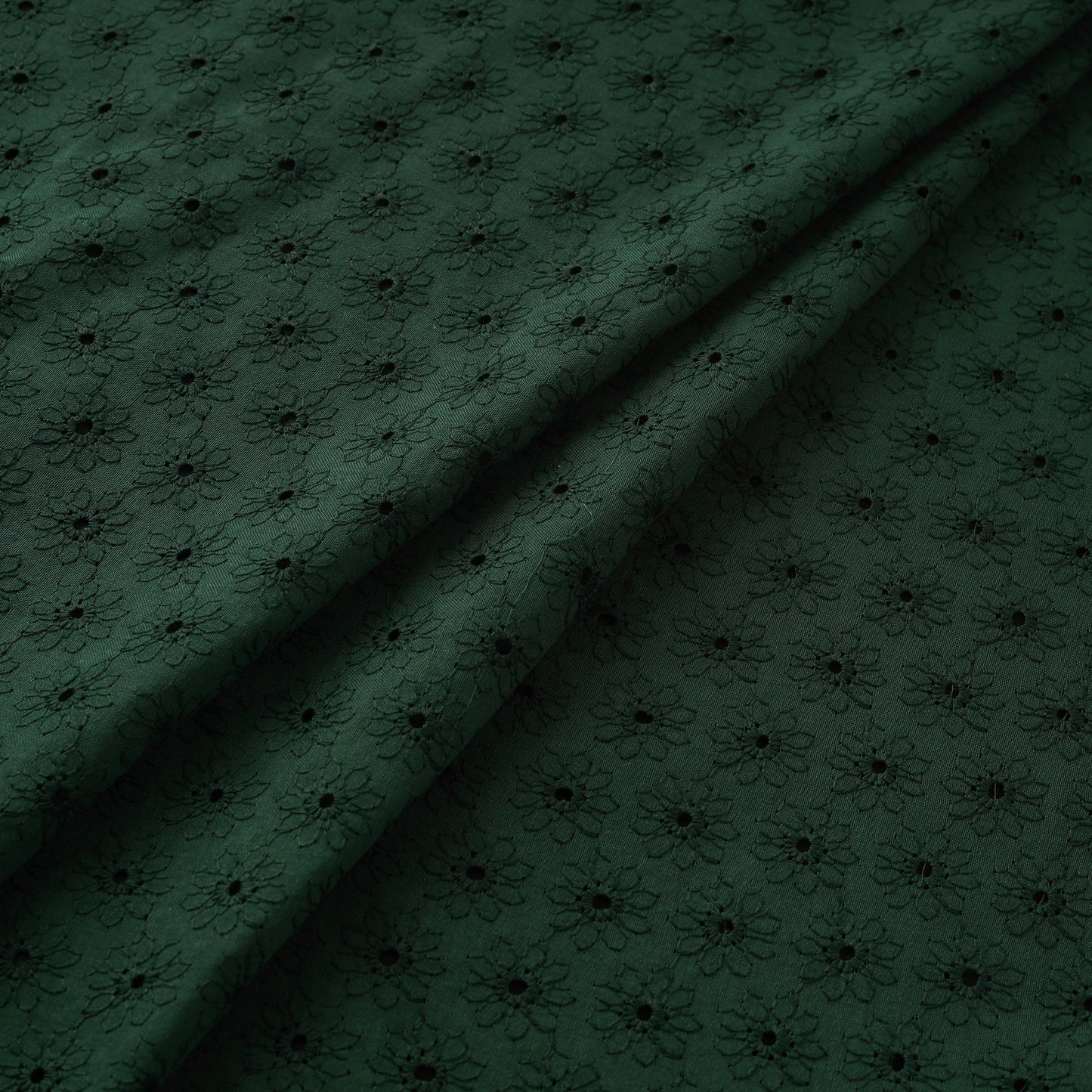 Floral Embroidered Cotton Hakoba Fabric 05