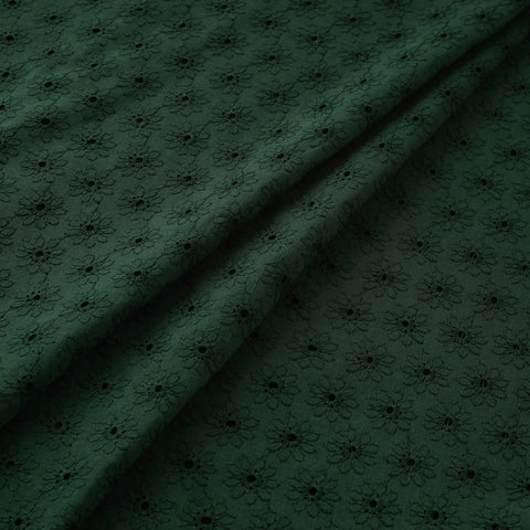 Floral Embroidered Cotton Hakoba Fabric 05