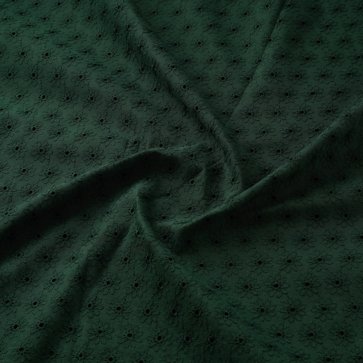 Floral Embroidered Cotton Hakoba Fabric 05