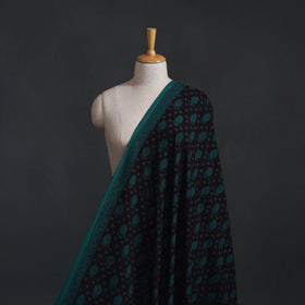 Black - Bagh Hand Block Print Natural Dyed Cotton Fabric 22