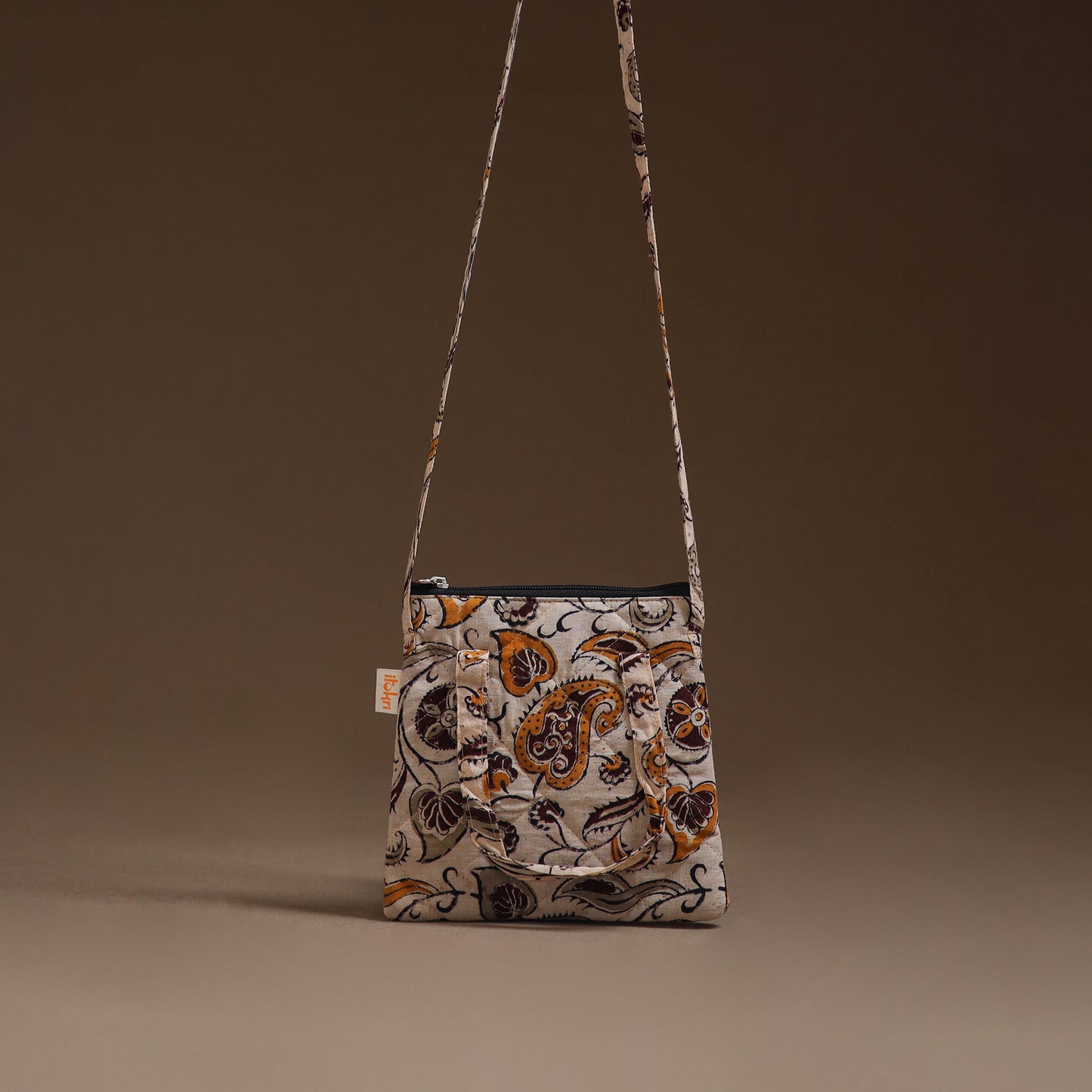 Handcrafted Quilted Sling Bag 15