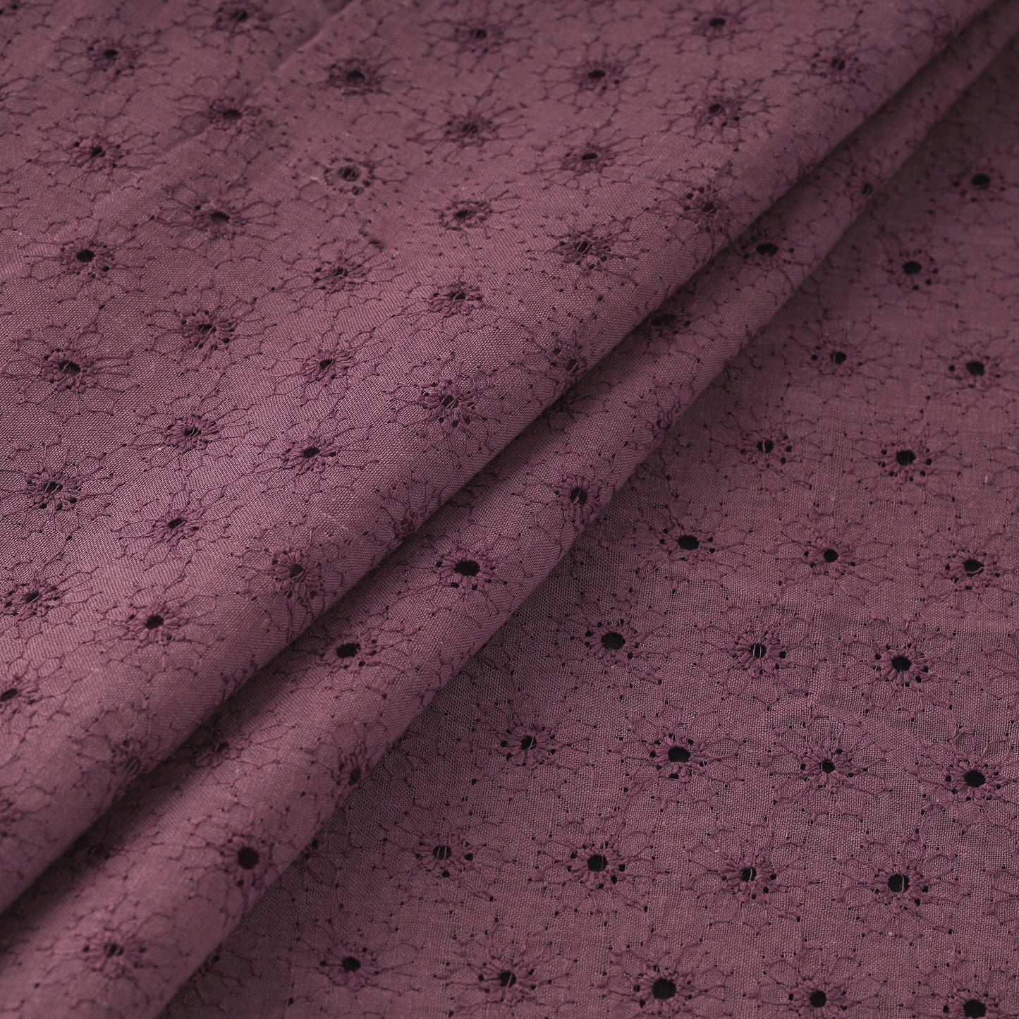 Floral Embroidered Cotton Hakoba Fabric 07