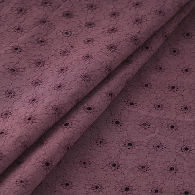 Floral Embroidered Cotton Hakoba Fabric 07