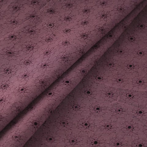 Floral Embroidered Cotton Hakoba Fabric 07