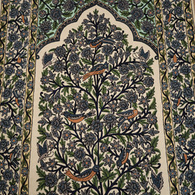 Original Kashmiri Chain Stitch Crewel Hand Embroidery Rug / Carpet (6 x 4 Feet) 06