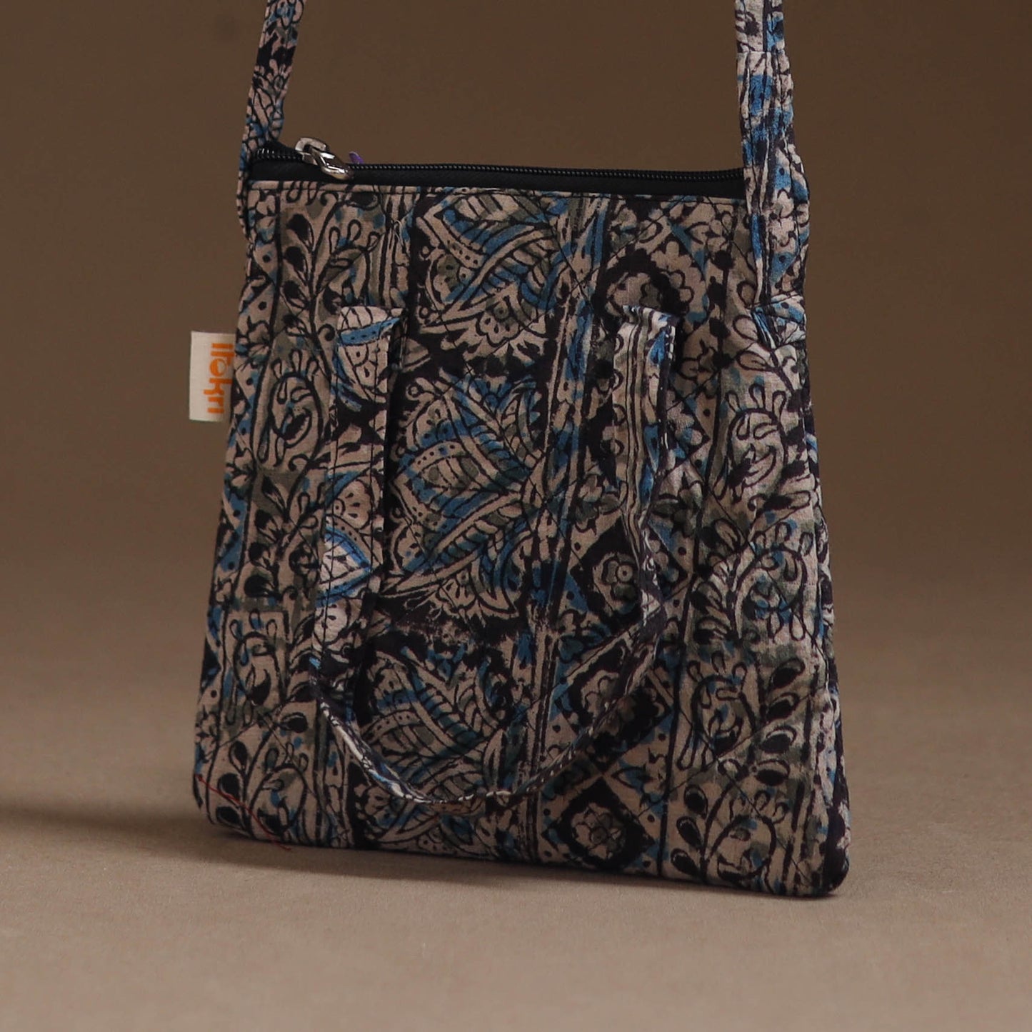 Handcrafted Quilted Sling Bag 17