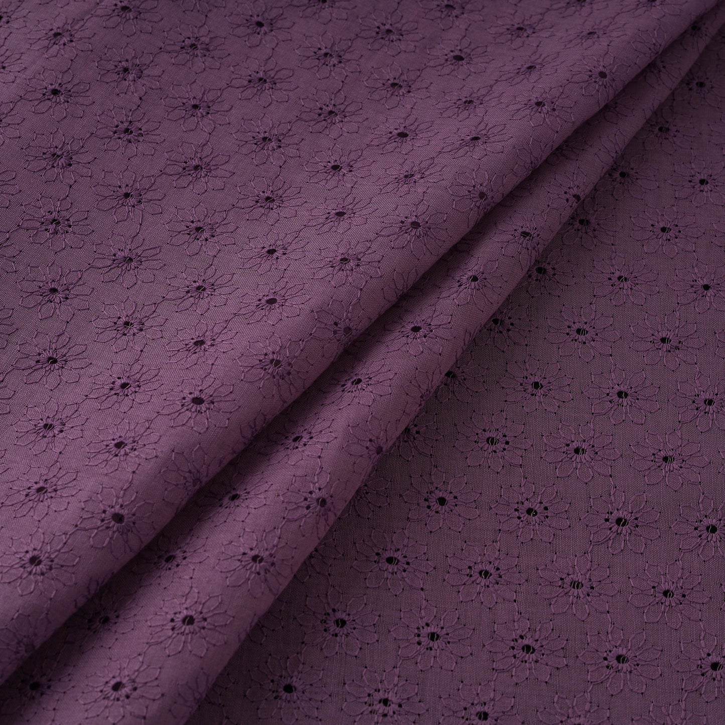 Floral Embroidered Cotton Hakoba Fabric 09