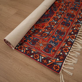 Original Kashmiri Chain Stitch Crewel Hand Embroidery Rug / Carpet (6 x 4 Feet) 07