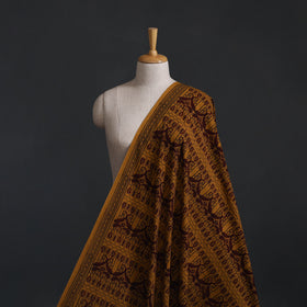 Yellow - Bagh Hand Block Print Natural Dyed Cotton Fabric 07