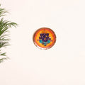 Ekibeki Handcrafted Copper Enamel Ganesha Wall Plate (5 Inch) 06