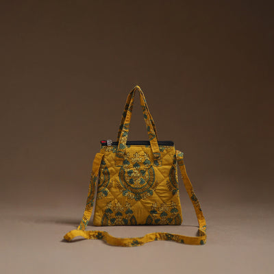 Handcrafted Quilted Sling Bag 21