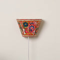 Handpainted Tholu Bommalata Leather Wall Lamp (Small)