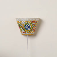 Handpainted Tholu Bommalata Leather Wall Lamp (Small) 51