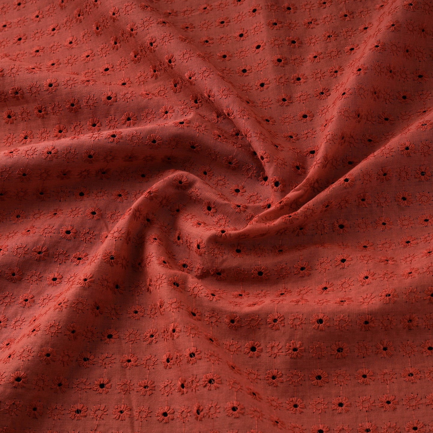 Floral Embroidered Cotton Hakoba Fabric 13