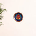 Ekibeki Handcrafted Copper Enamel Ganesha Wall Plate (5 Inch) 07