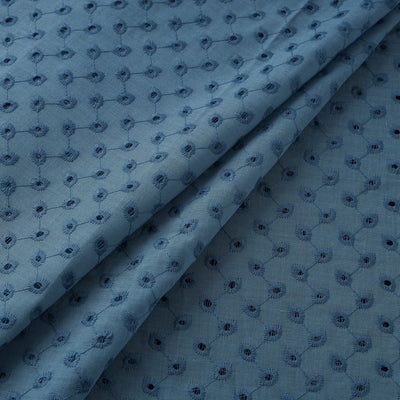 Floral Embroidered Cotton Hakoba Fabric 14