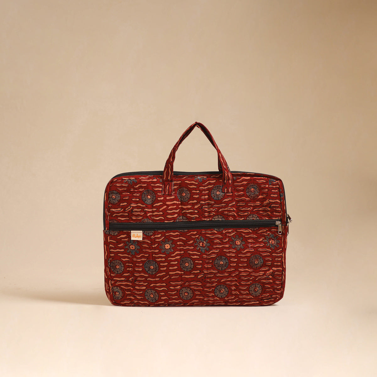 Handcrafted Quilted Laptop Bag (12 x 16 in) 01