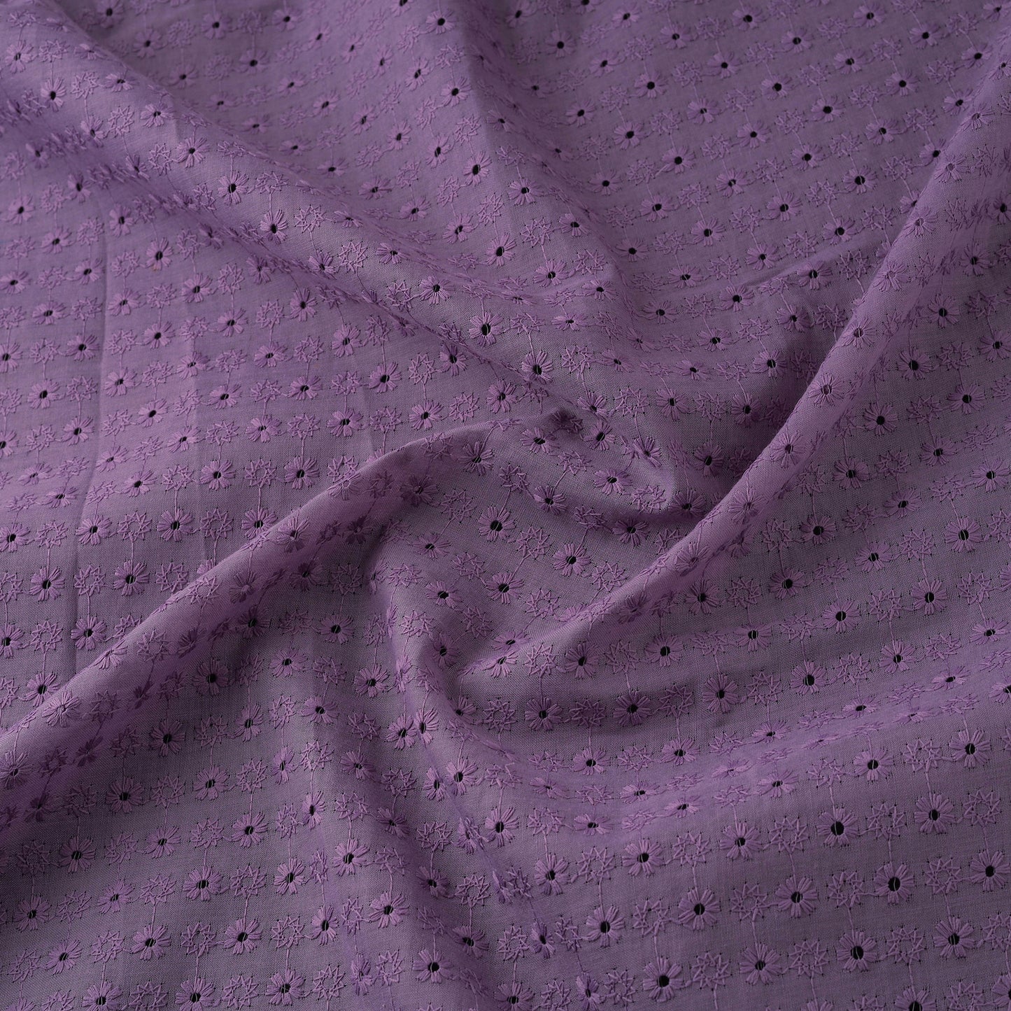 Floral Embroidered Cotton Hakoba Fabric 15