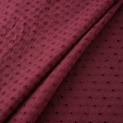 Floral Embroidered Cotton Hakoba Fabric 17