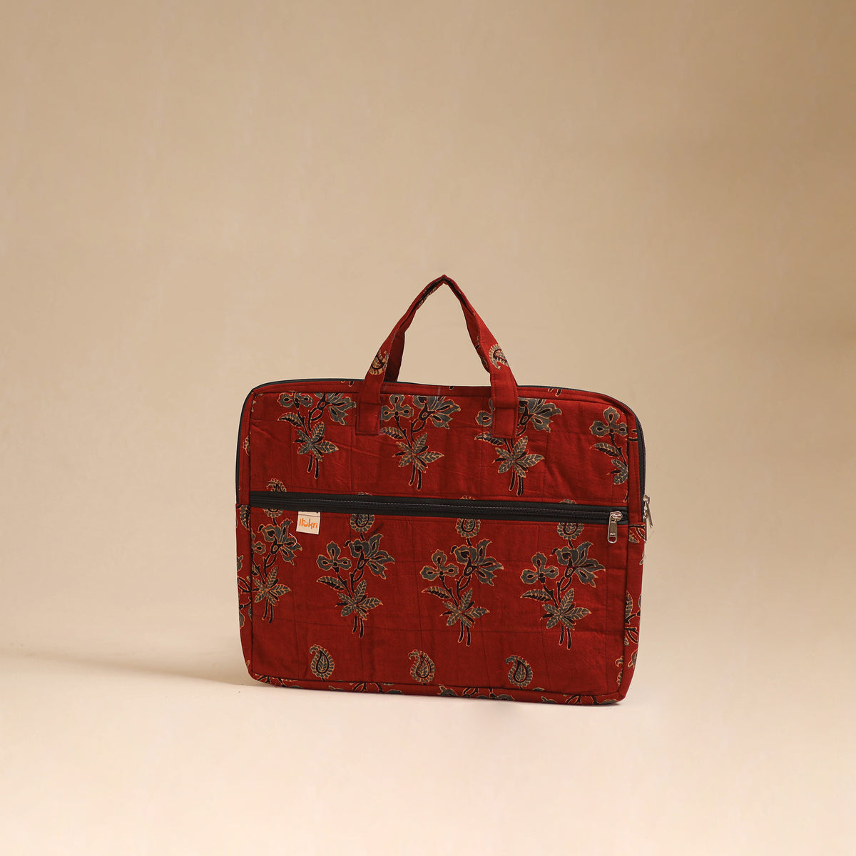 Handcrafted Quilted Laptop Bag (12 x 16 in) 04