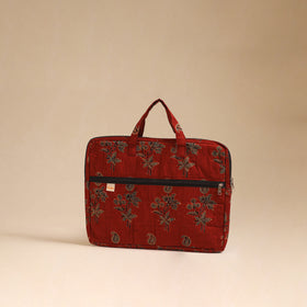 Handcrafted Quilted Laptop Bag (12 x 16 in) 04